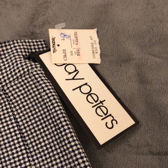 Jay Peters Vintage Pleated Skirt Houndstooth Check Schoolgirl Woman Size 8 - Picture 4 of 8